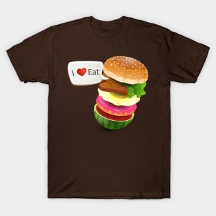 food burger love eat T-Shirt